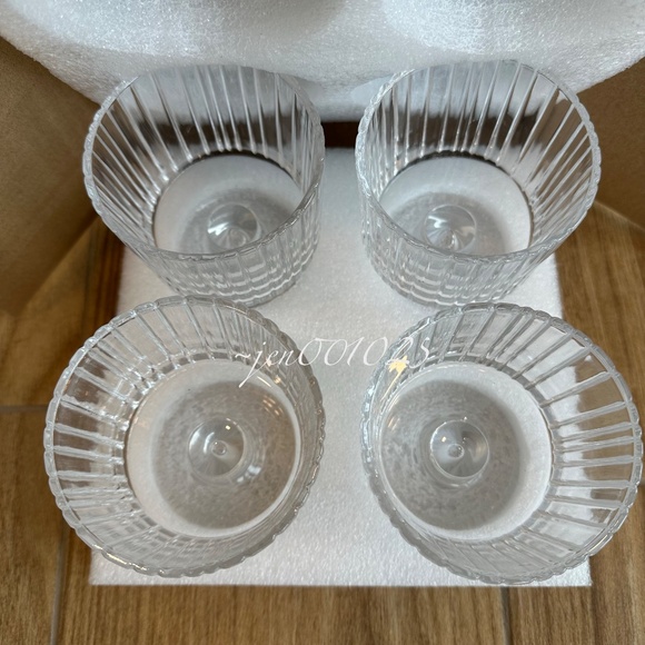 8oz Fluted Glass Parfait Cup Set Clear 4pk - Hearth & Hand Magnolia - Picture 5 of 7